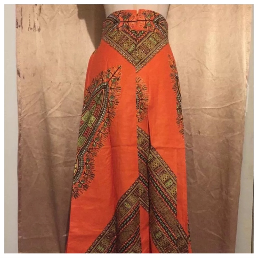 Dashiki maxi skirt